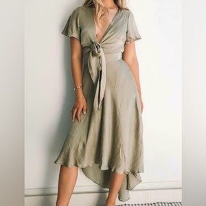 Chic Olive High Low Dress